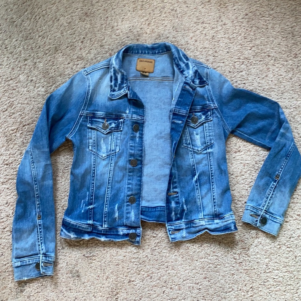 True Religion Dusty Western Fitted Denim Jacket M